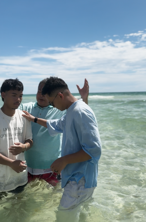 ICC retreat baptism and prayer highlight