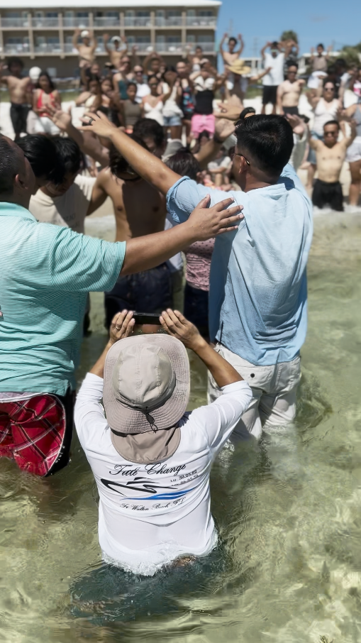 ICC retreat baptism and prayer highlight